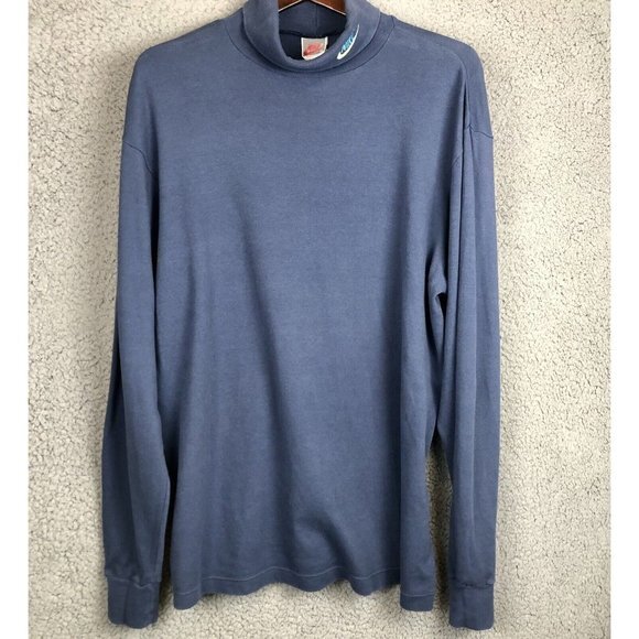 Rare Vintage Early 80s Nike Sportswear‎  Mens Turtleneck Shirt USA Made XL - Picture 1 of 8